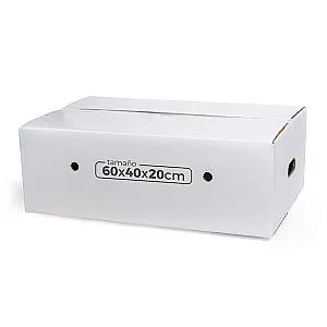 Imagen de Cajas de Cartón Grandes Blancas (60x40x20)