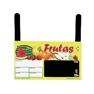 Imagen de Portaprecios Fruta con Pizarra y Ganchos - 10 Unds.