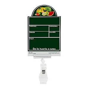 Imagen de Portaprecios Fruta con Pizarra y Pinza - 10 Unds.