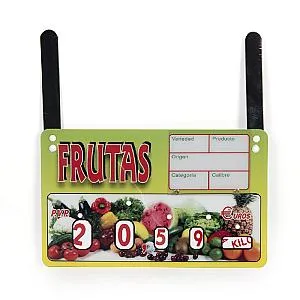 Imagen de Portaprecios Fruta con Ruleta y Ganchos - 10 Unds.